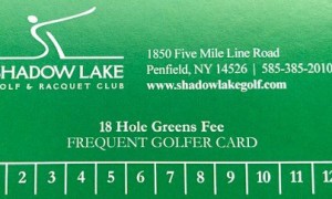 Frequent Golfer Cards